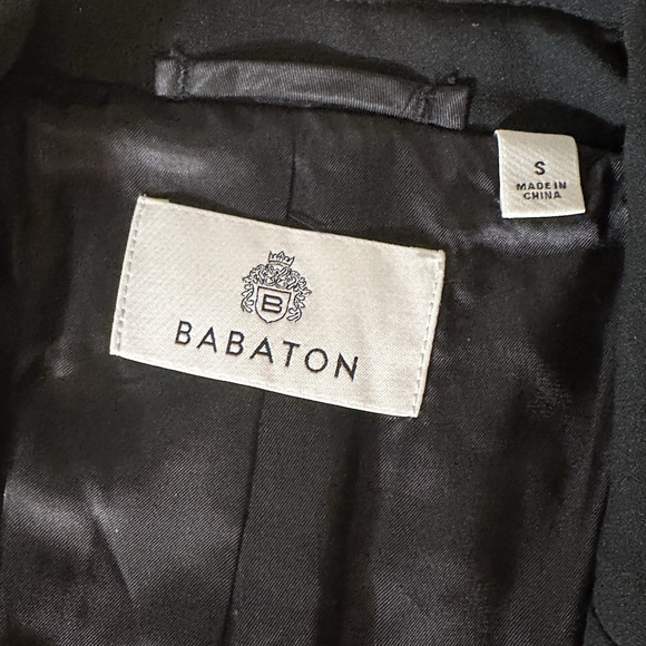 Aritzia Babaton Kleos Blazer Lined Single Breasted Notch Lapel SM Black Vented - Picture 10 of 12